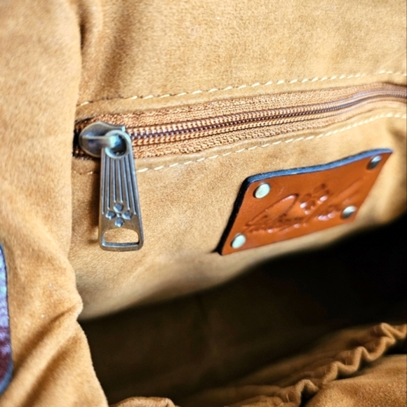 Patricia Nash Rich Brown Leather Crossbody Bag - Picture 13 of 15